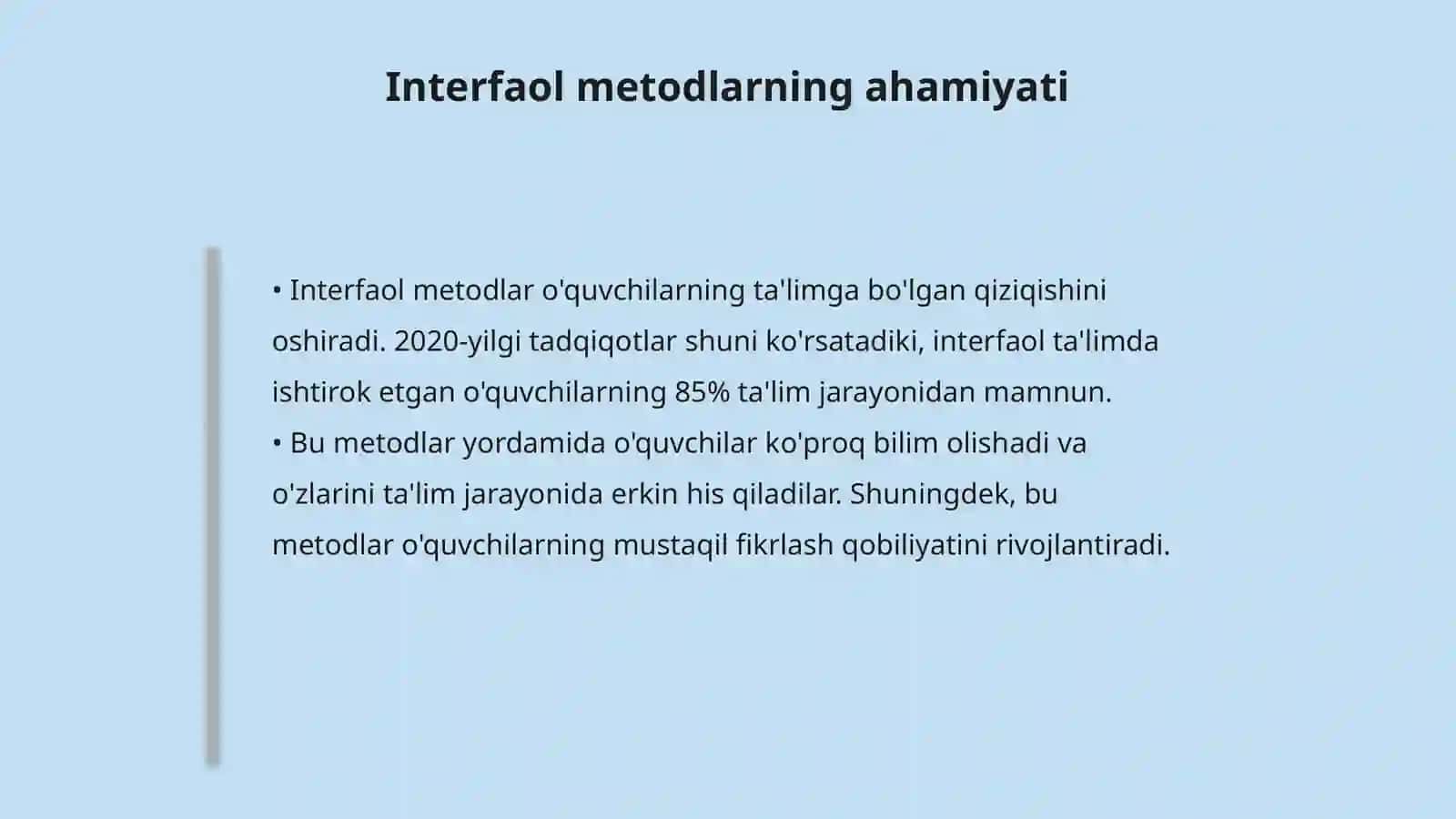 O'qitishda interfaol metodlar 4
