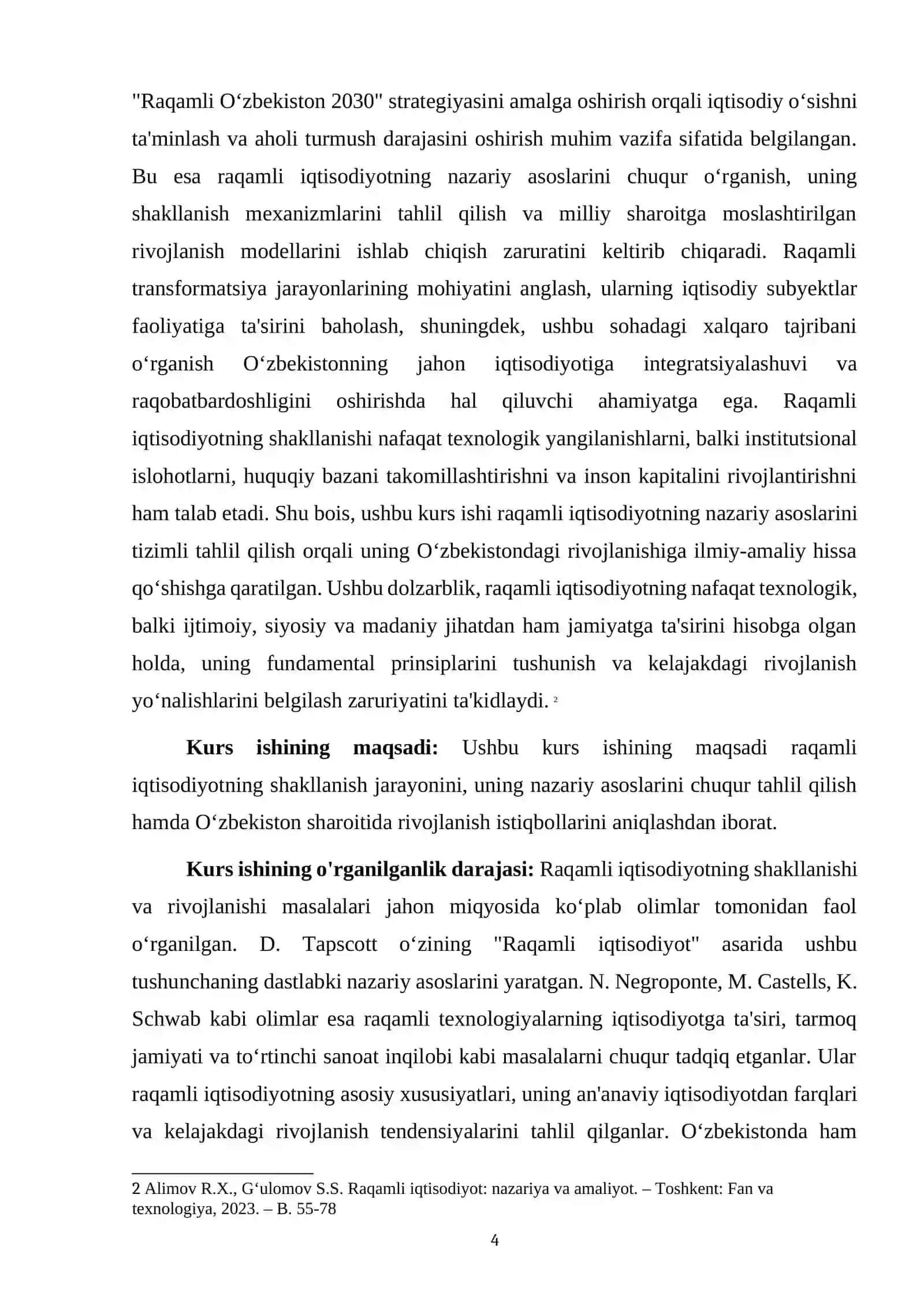 RAQAMLI IQTISODIYOTNING NAZARIY ASOSLARI VA EVOLYUTSIYASI: KONSEPSIYALAR, TAMOYILLAR VA TARIXIY RIVOJLANISH BOSQICHLARI 4