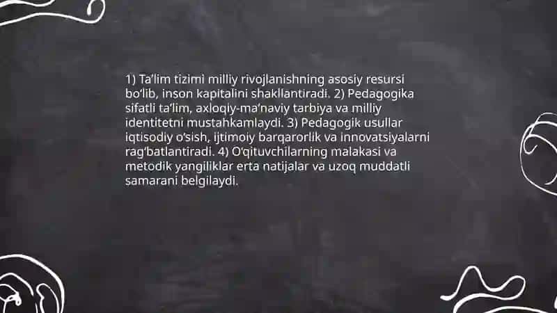 Pedagogika fanining jamiyat taraqqiyotidagi oʻrni 4