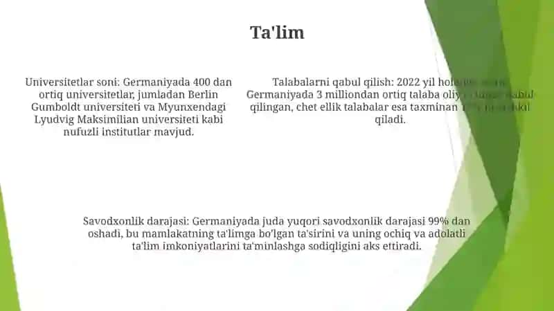 Germaniya Statistikasi 4
