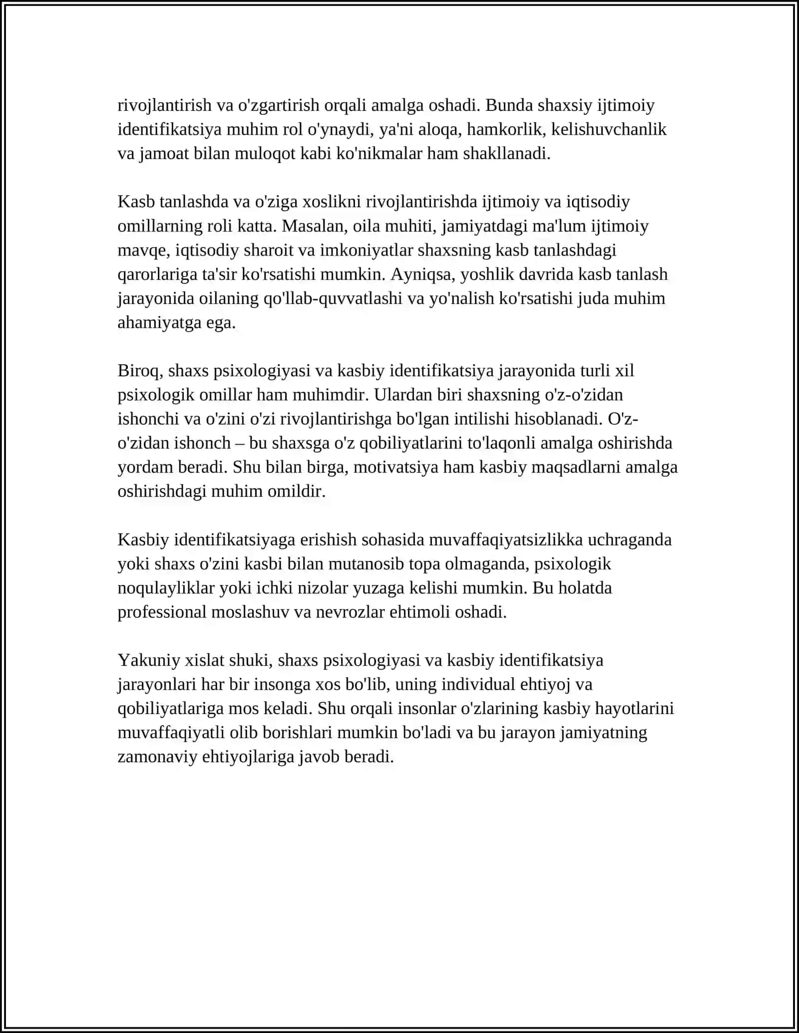 SHAXS PSIXOLOGIYASI VA KASBIY SHAKLLANISH 4