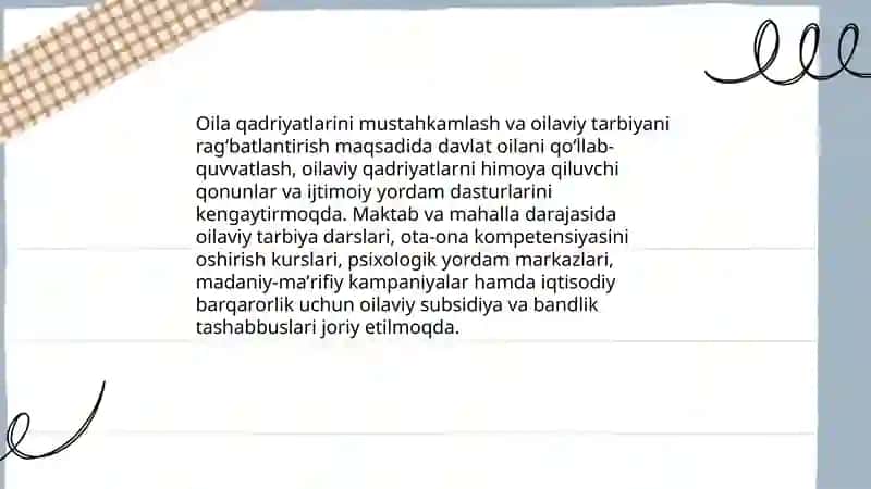 Yangi Oʻzbekistonda amalga oshirilayotgan maʼnaviy oʻzgarishlar 4