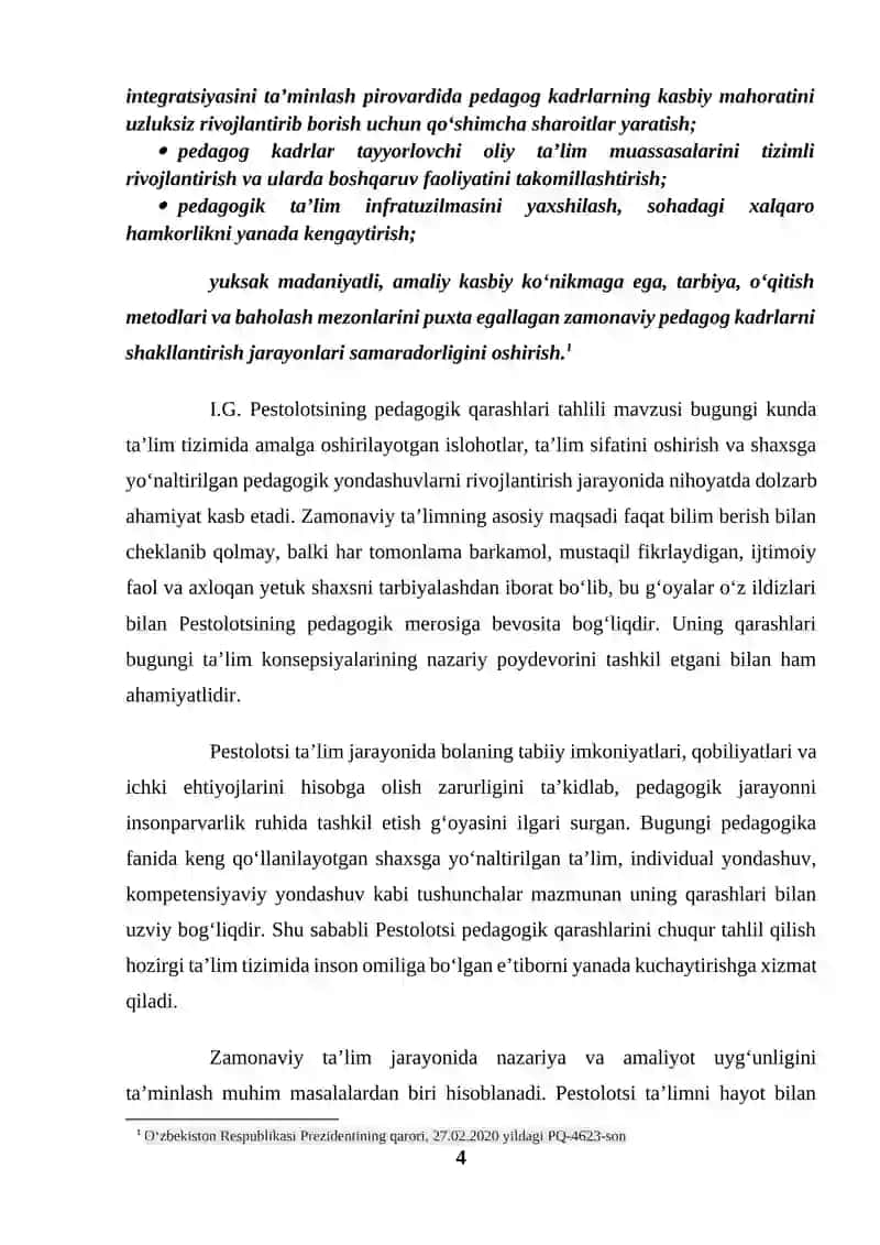 I.G. Pestolotsining pedagogik qarashlari tahlili 4