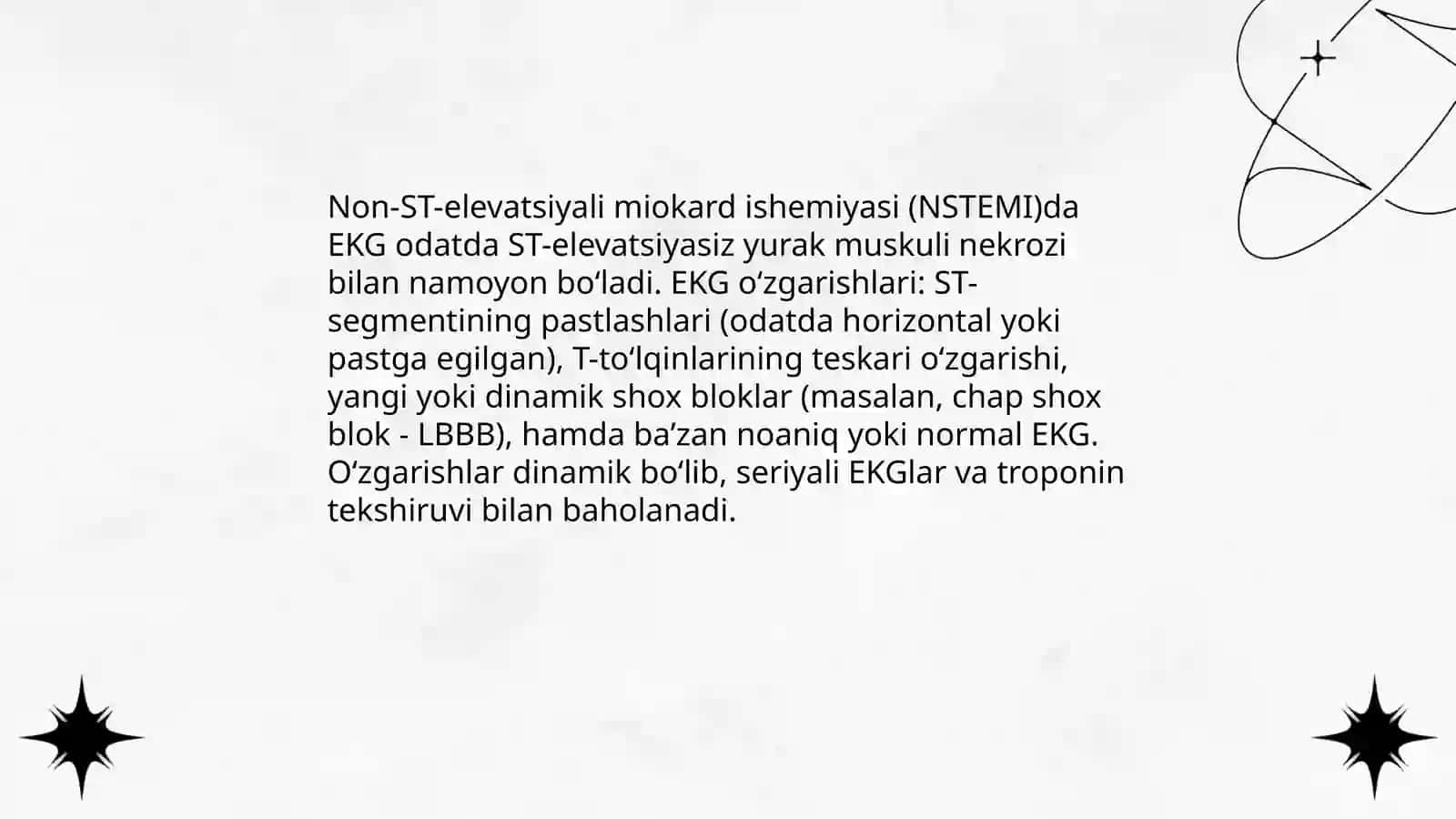 Yurak patologiyalarida EKGdagi o'zgarishlar 4