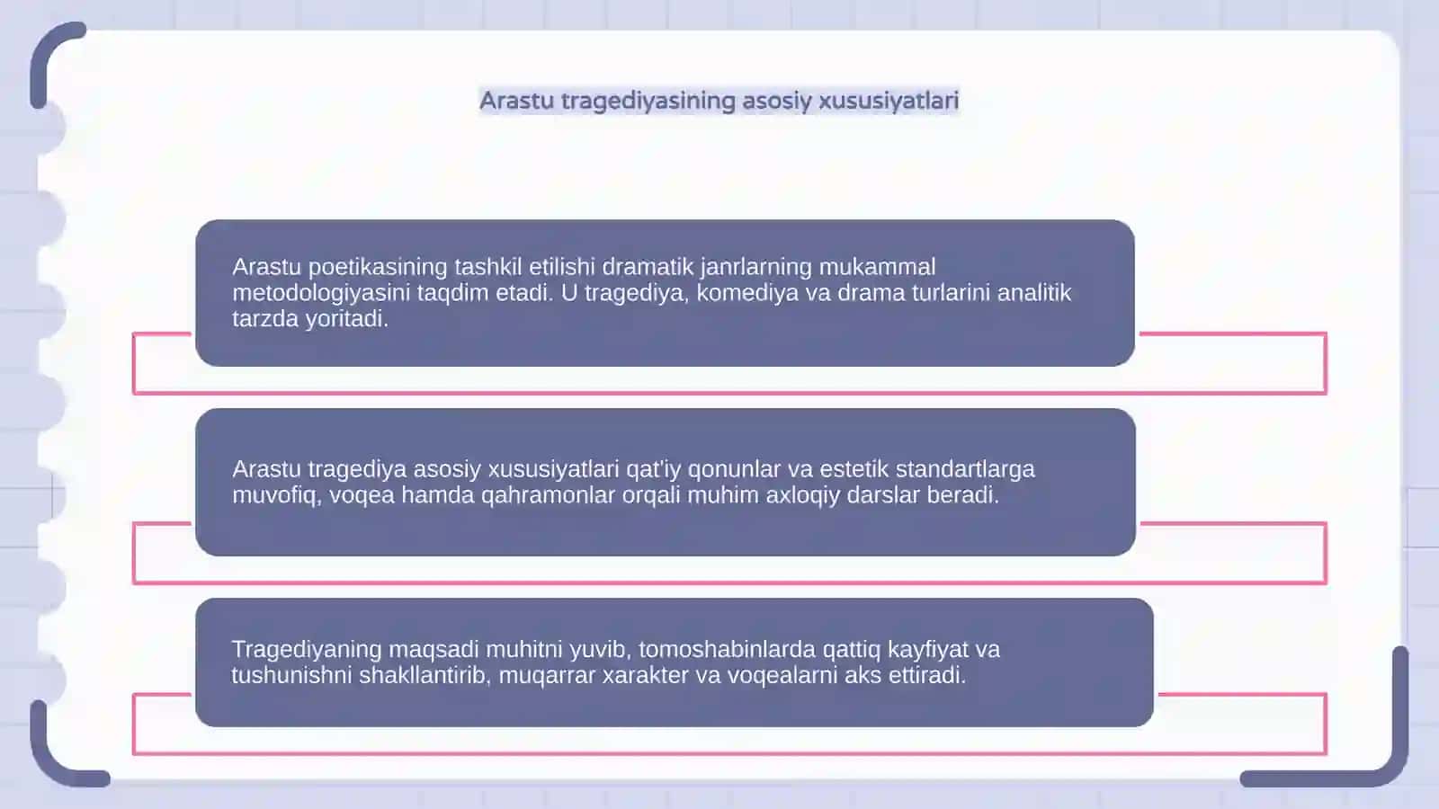 Arastu poetikasining ôrganilishi 4