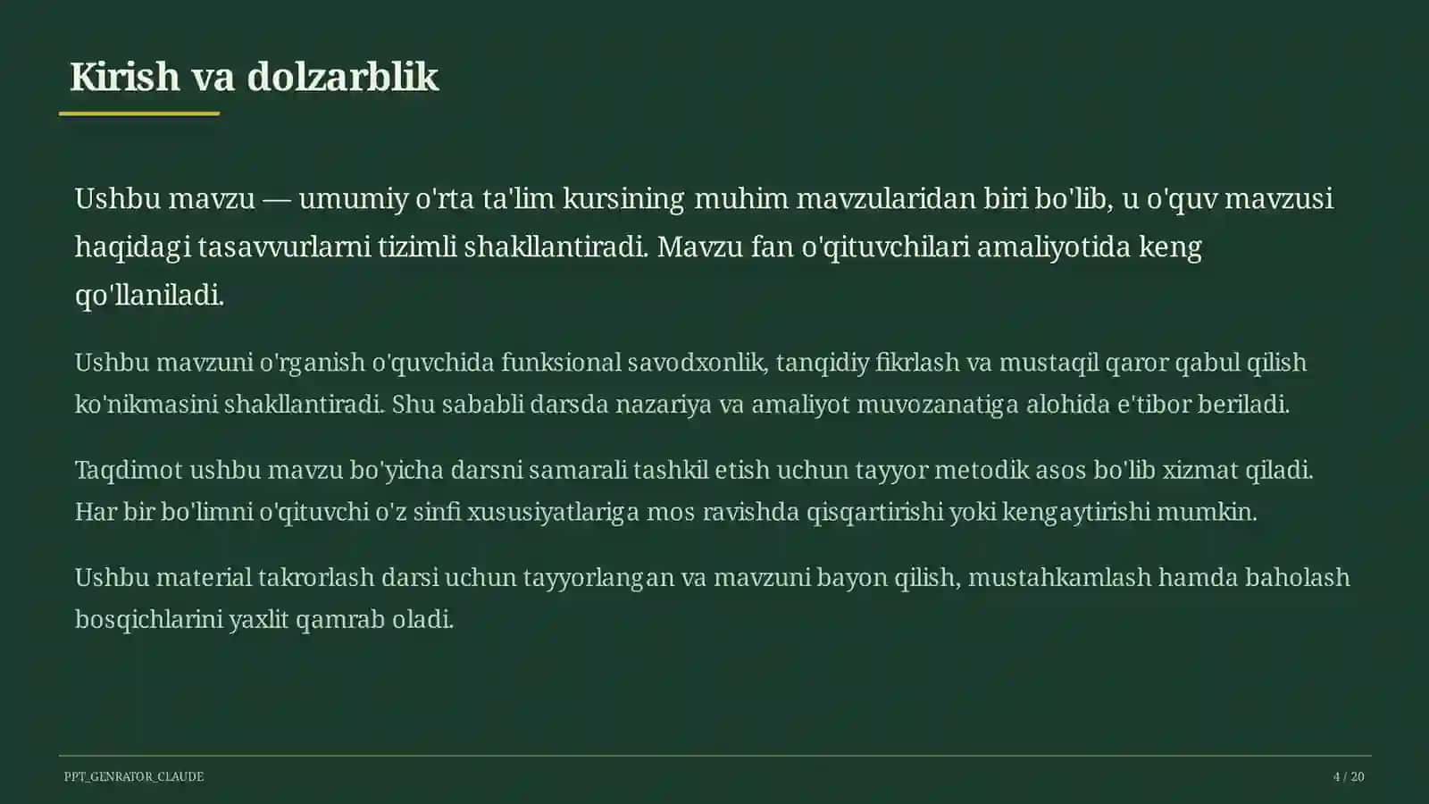 Boshlang'ich sinf o'qituvchilari uchun milliy sertifikat: B+ daraja va 15% ustama (2026) 4