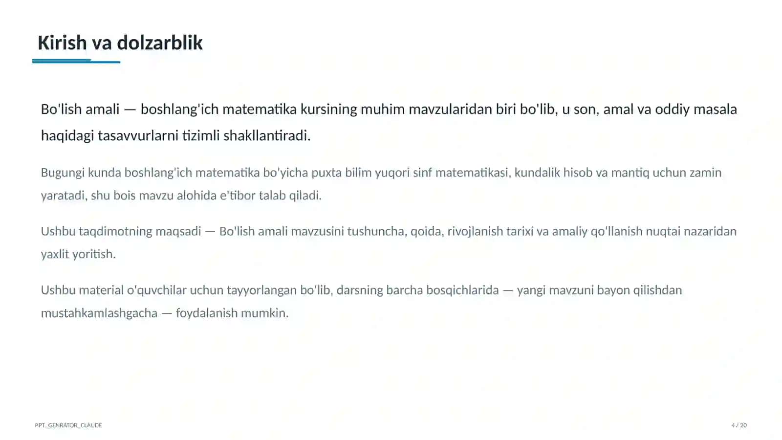 Bo'lish amali (2-sinf) 4