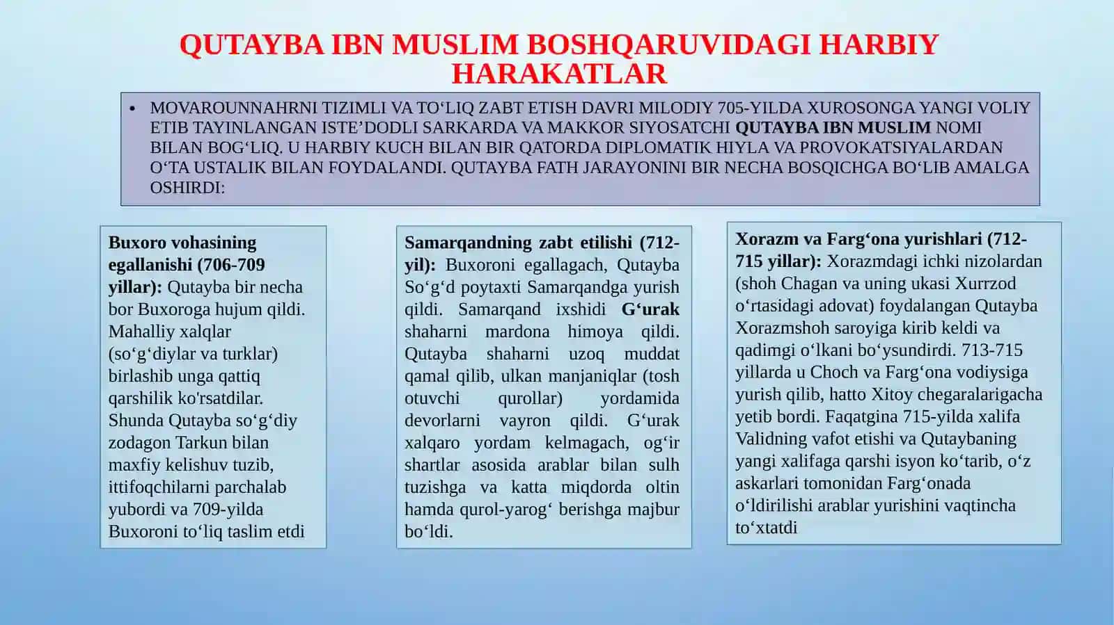 ARAB XALIFALIGINING MOVAROUNNAHRNI ZABT ETISHI: URUSHLAR, STRATEGIYALAR VA TARIXIY OQIBATLAR 4