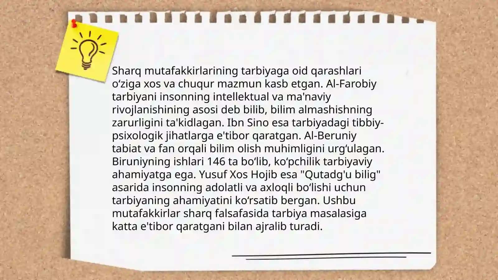Sharq va G'arb mutafakkirlarining yosh avlodni tarbiyalashga doir qarashlari 4