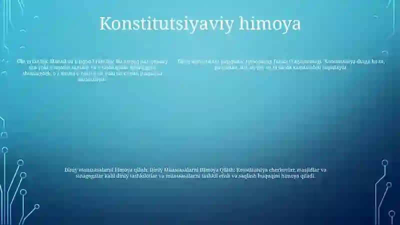 Vijdon Va E'Tiqod Erkinligining Tarifi 4