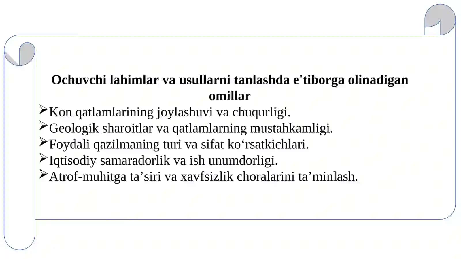 Ochuvchi lahimlar va ochish usullarining tasnifi (turkumlari) 4