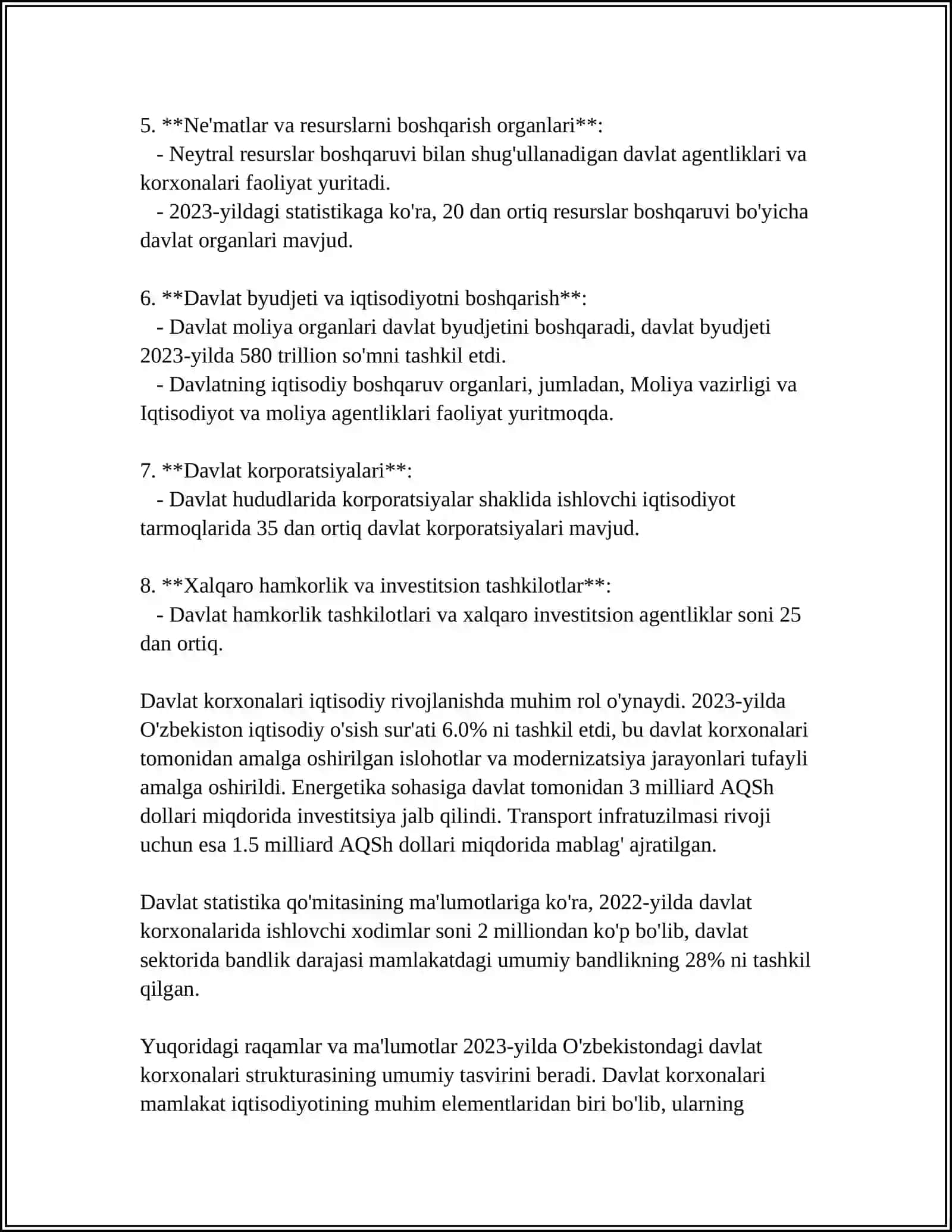 DAVLAT KORXONALARI VA AKSIYONERLIK KOMPANIYALARI 4
