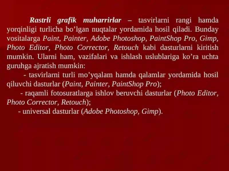 Grafik muharrirlar 4