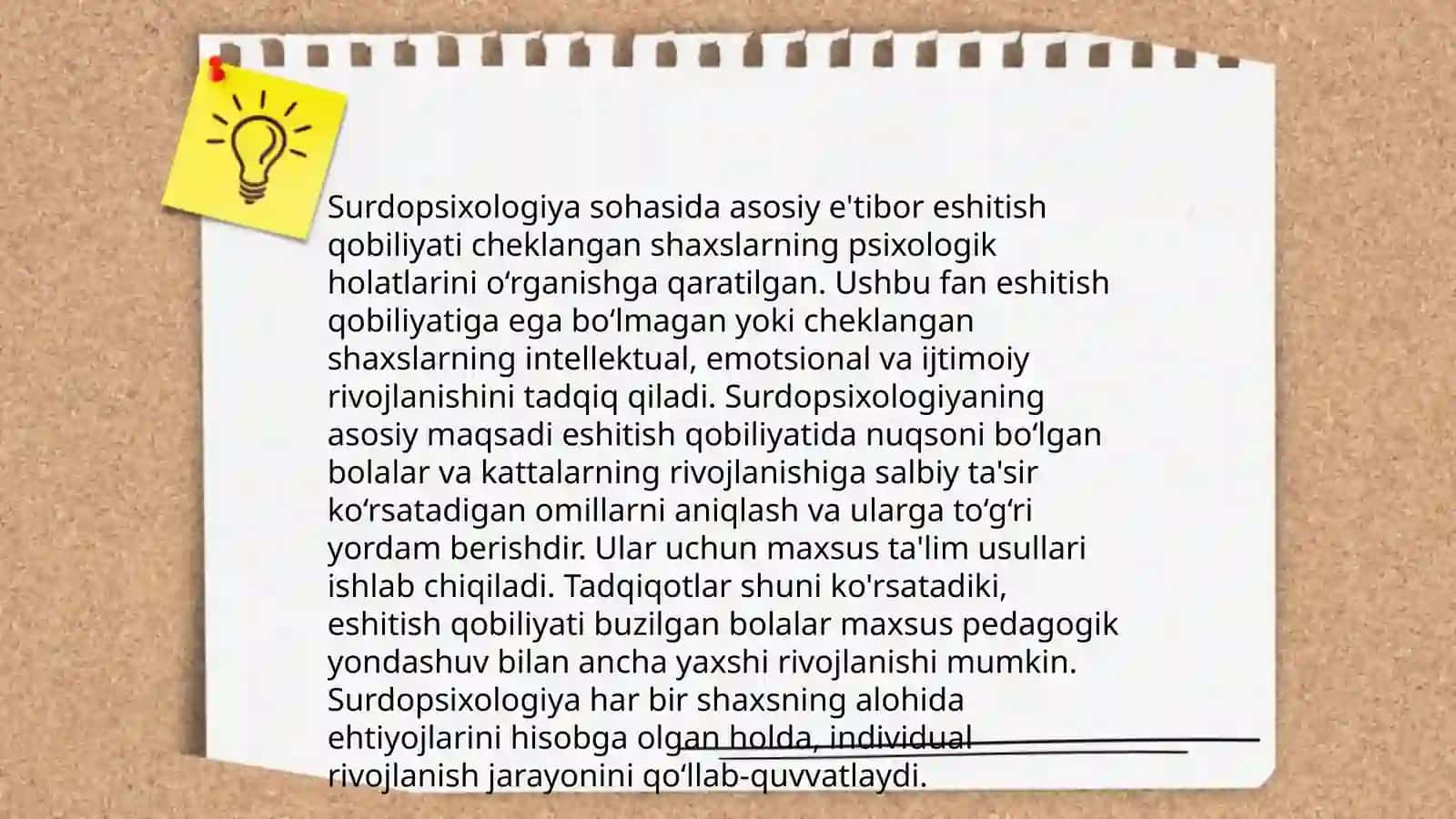 Surdopsixolgiya modulining predmeti, maqsadi va vazifalari 4