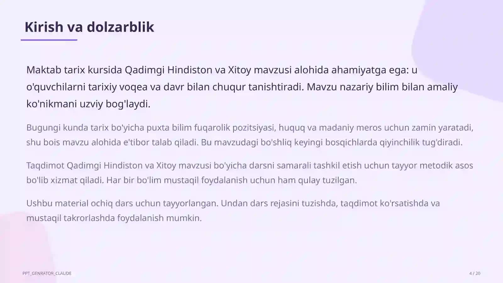 Qadimgi Hindiston va Xitoy (6-sinf) 4