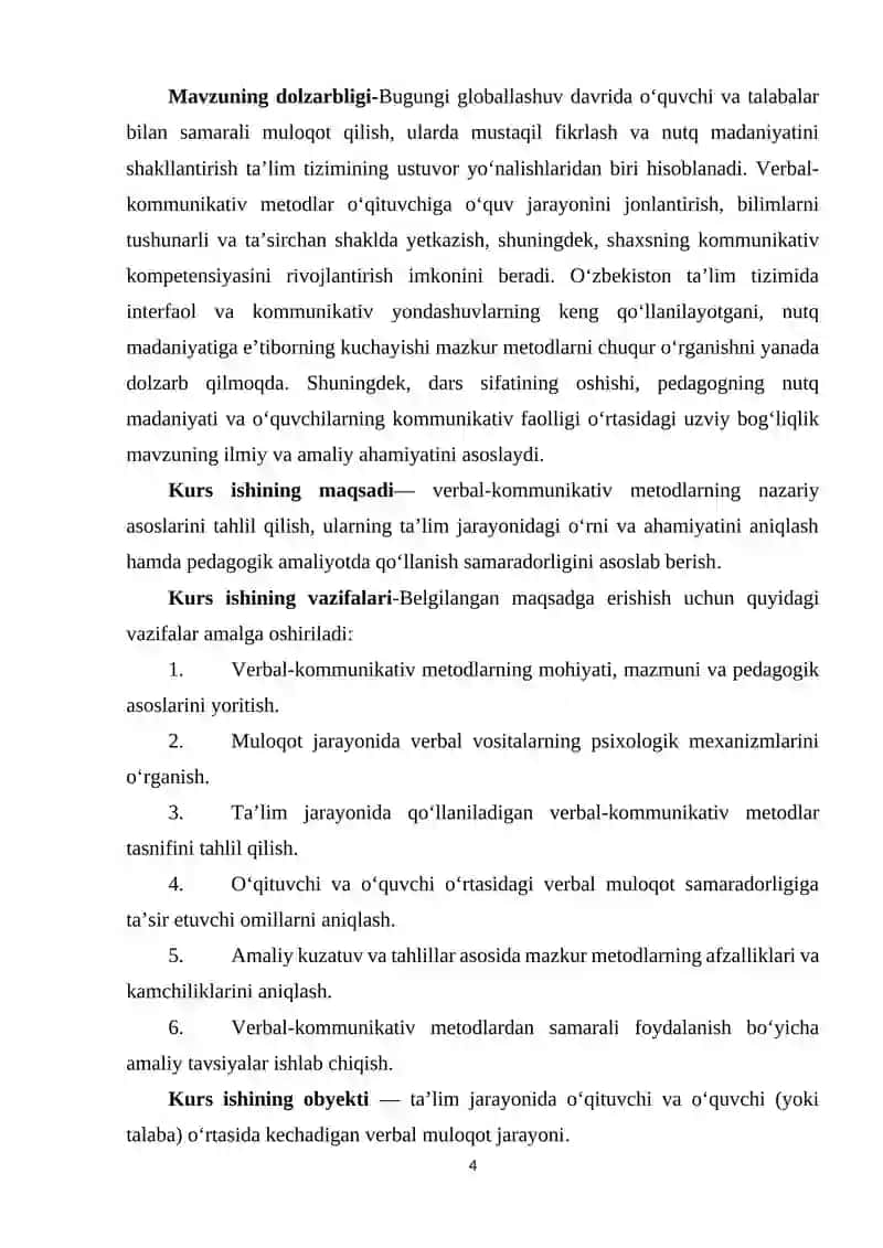 VERBAL-KOMMUNIKATIV METODLAR. 4