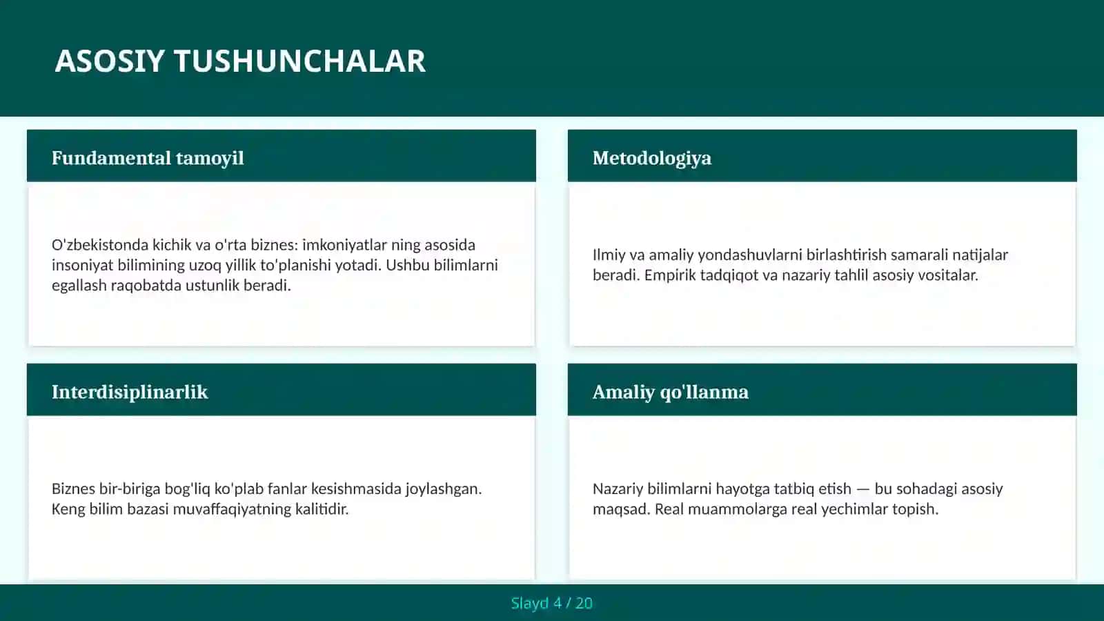 O'zbekistonda kichik va o'rta biznes: imkoniyatlar 4