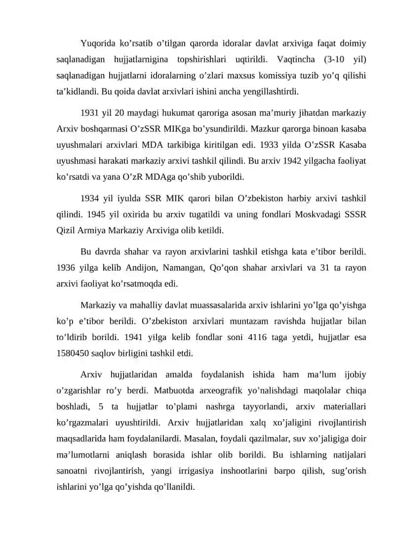 O’zbekistonda arxiv ishi 4