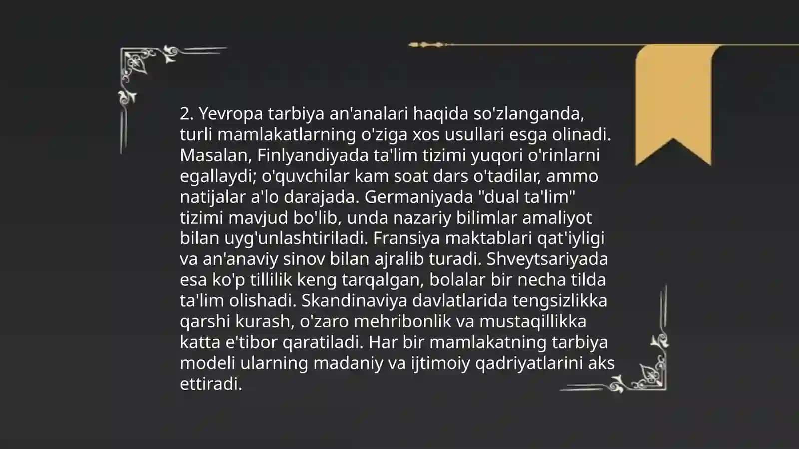 Jahon tarbiya konsepsiyalari 4