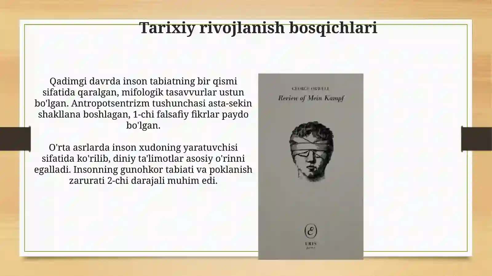 Inson falsafasi (Antropologiya) 4