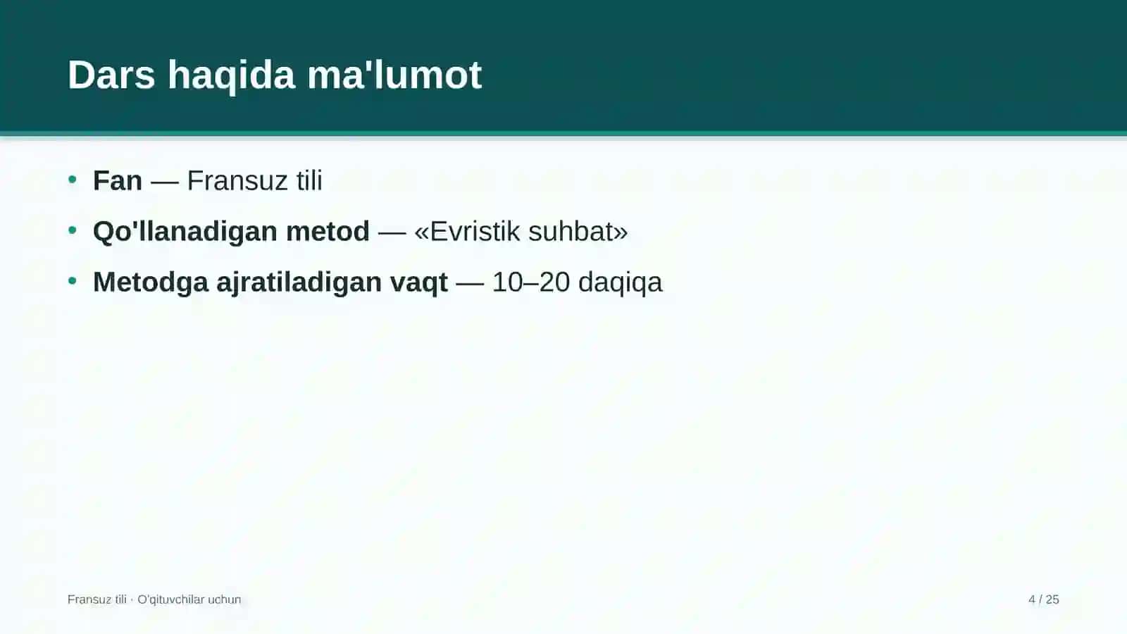 fransuz tili darslarida evristik suhbat metodidan foydalanish 4766 4