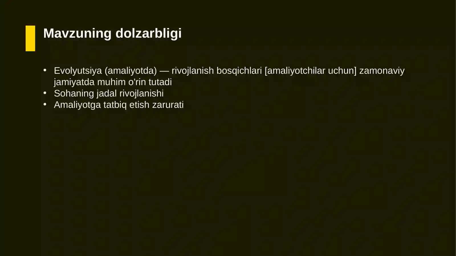 Evolyutsiya (amaliyotda) — rivojlanish bosqichlari [amaliyotchilar uchun] 4