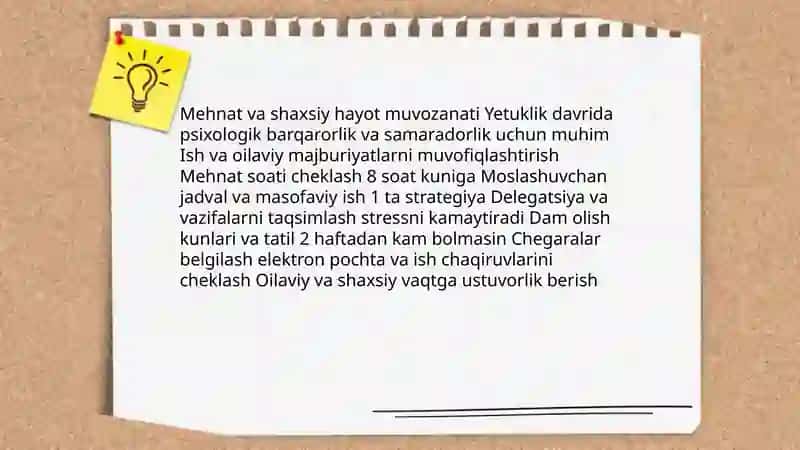 Yetuklik davridagi kasbiy faoliyat 4