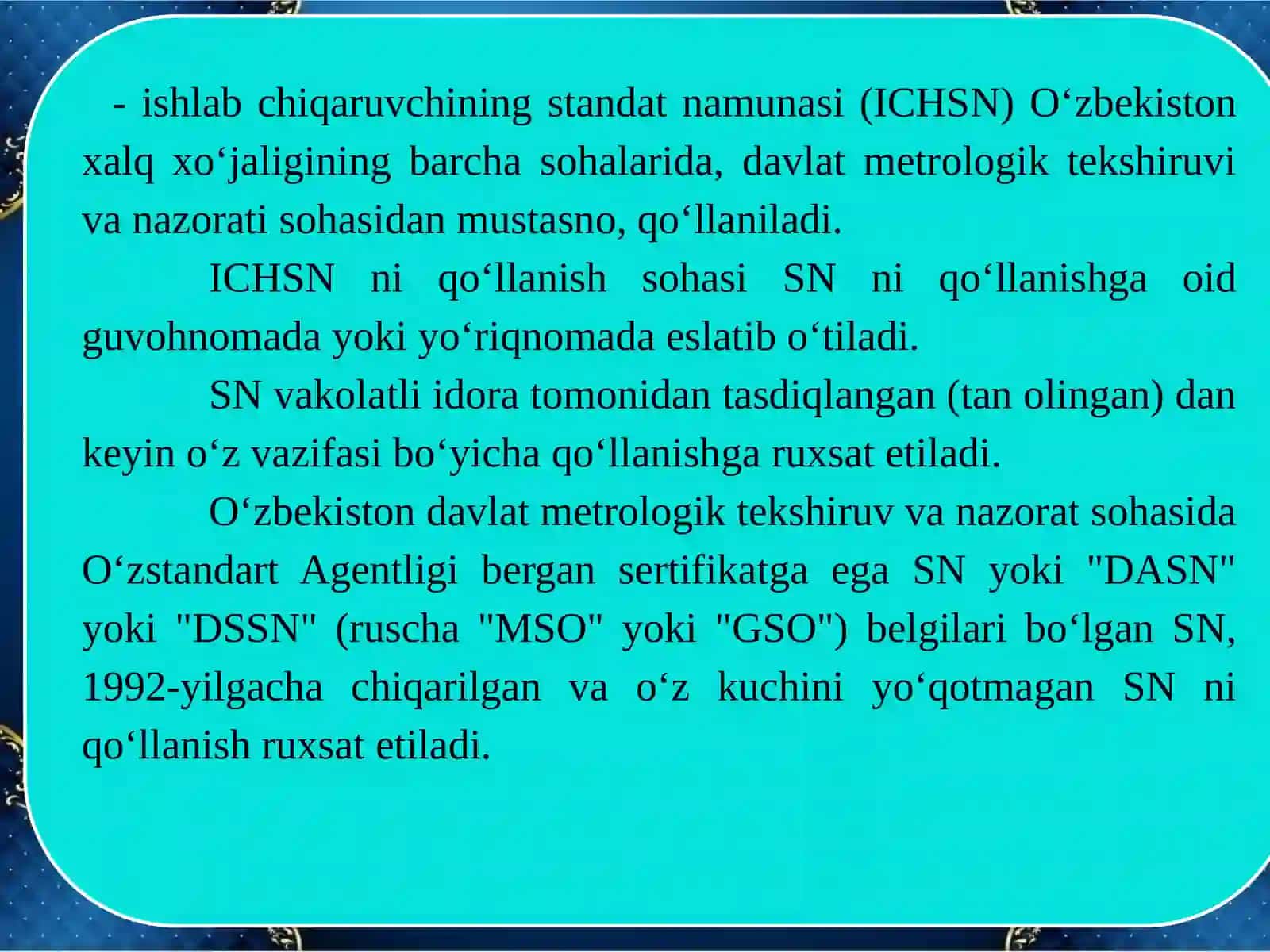 Me’yoriy hujjatlar ekspertizasi 4