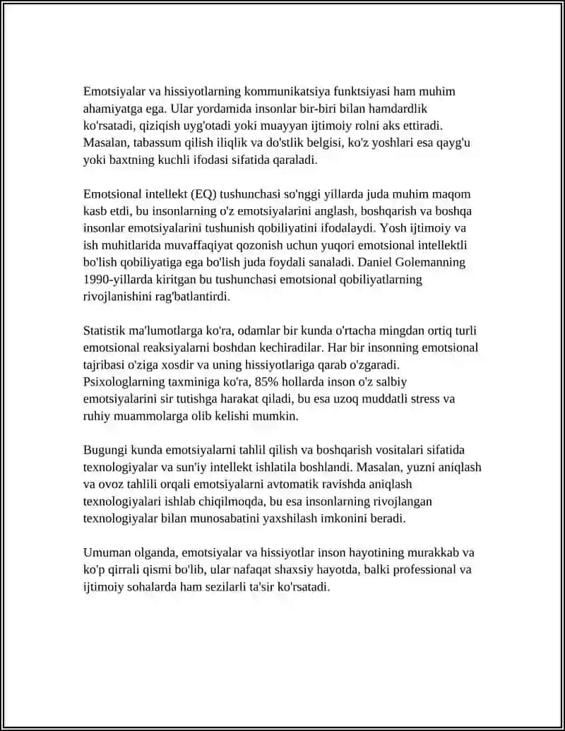 EMOTSIYA VA HISSIYOT HAQIDA TUSHUNCHA 4