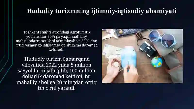 Turizm rivojlanishidagi hududiy turizmning ahamiyati 4