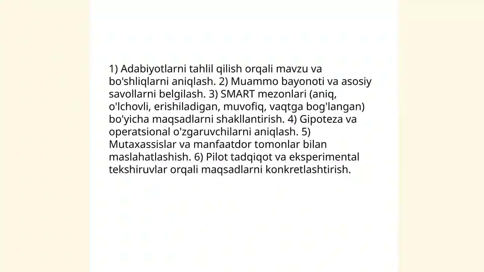 Tadqiqot maqsadi, vazifalari, obyekti va predmeti Mominov Abubakr 4