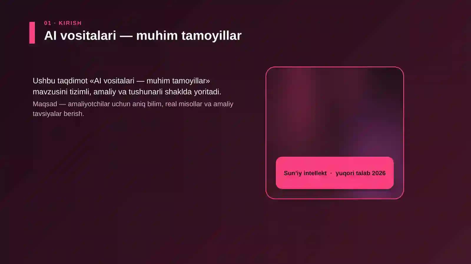 AI vositalari — muhim tamoyillar 4