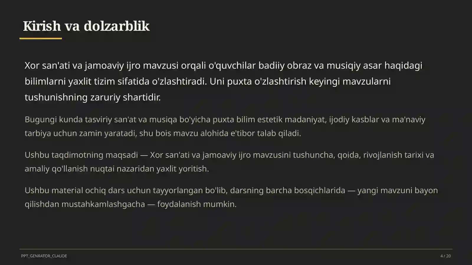 Xor san'ati va jamoaviy ijro (7-sinf) 4