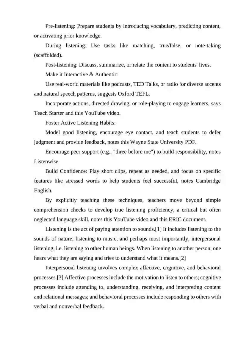 TEACHING LISTENING 4