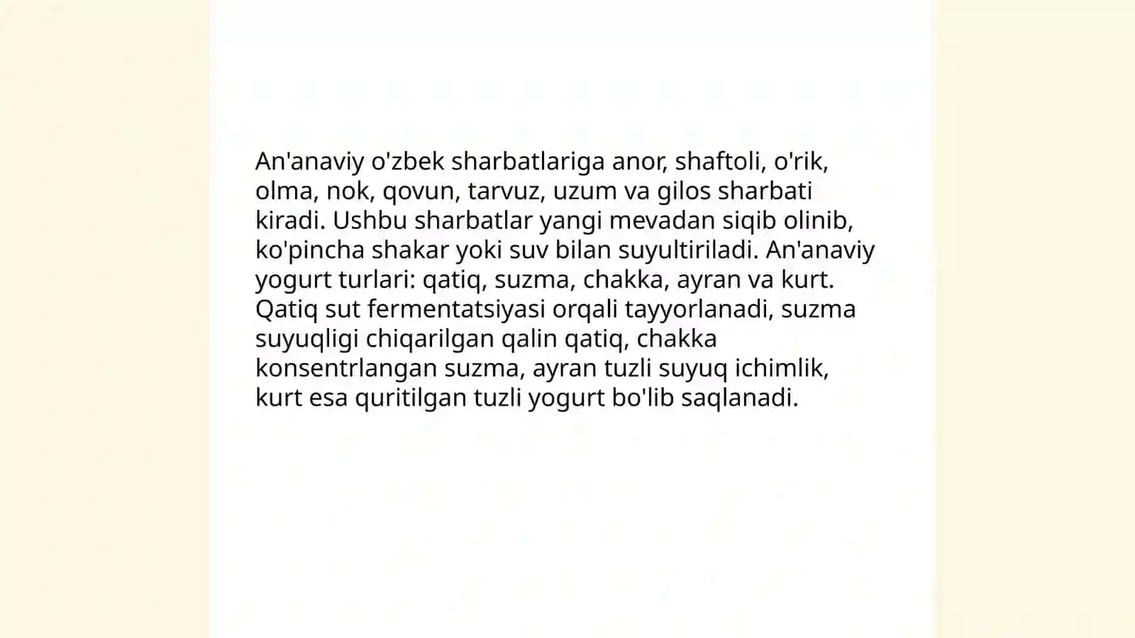 Sharbat va yogurt 4