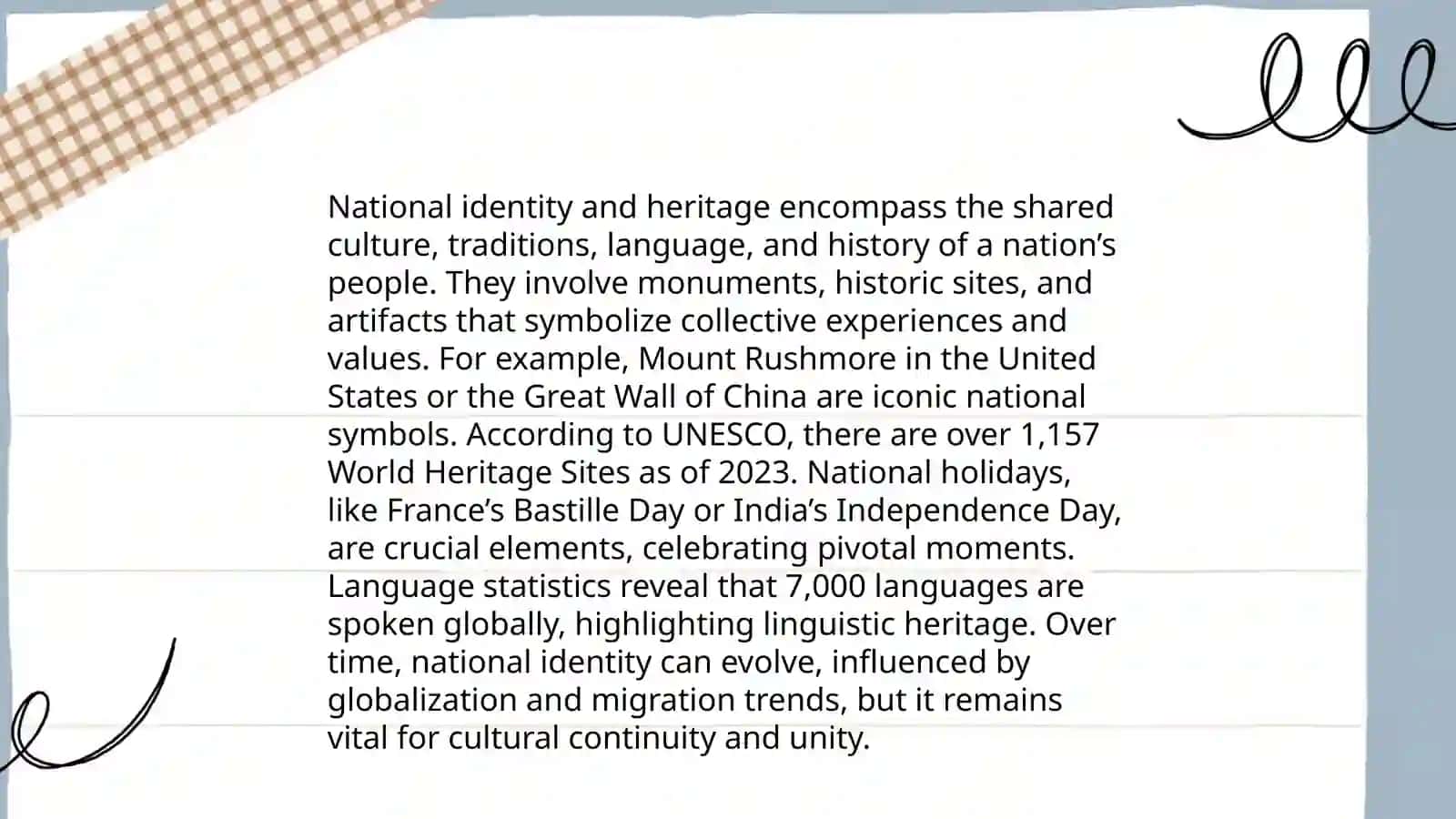 National values 4