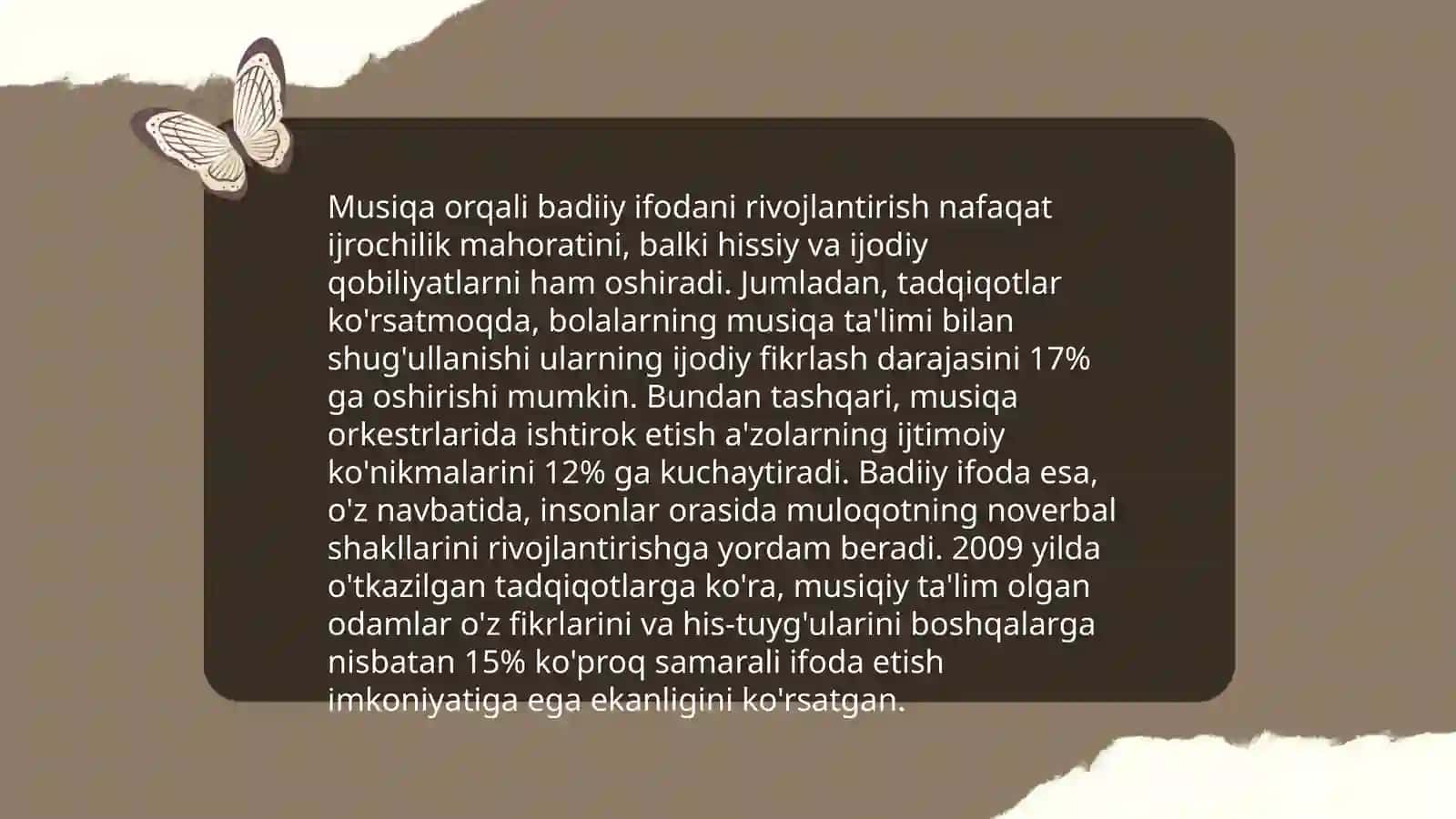 Musiqa va ritmni tanishtirish usullari 4