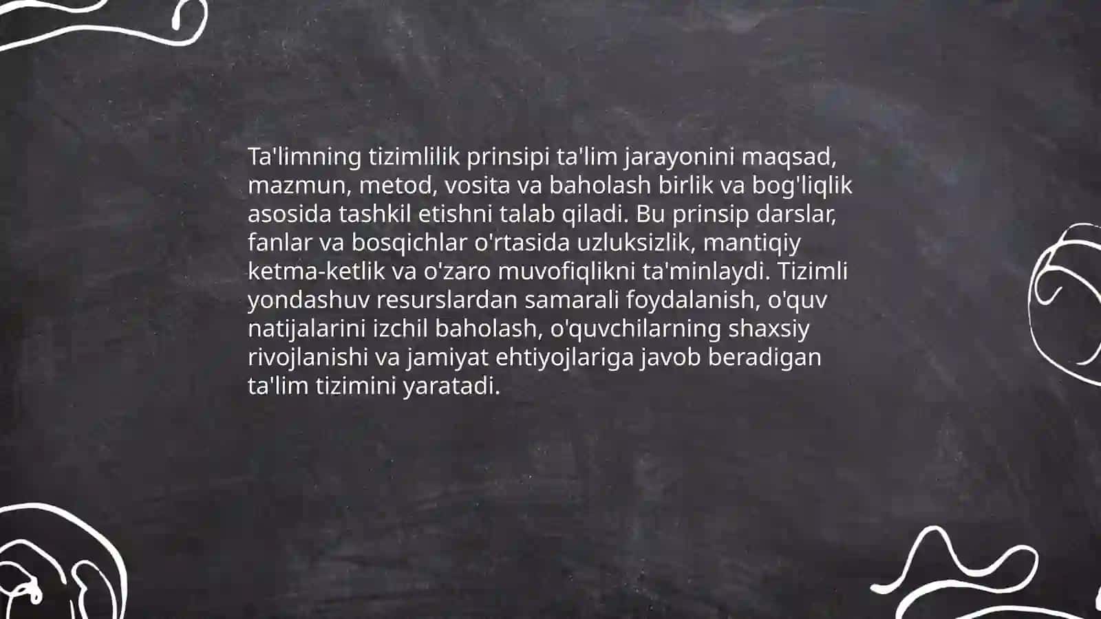 Ta'lim tamoil (Prinsipi)lari 4