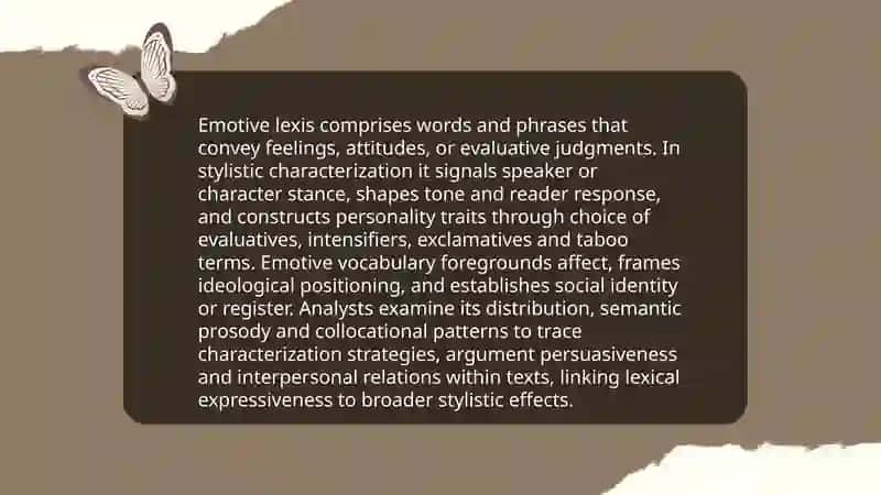 The relationship between stylistics and lexical expressive units 4