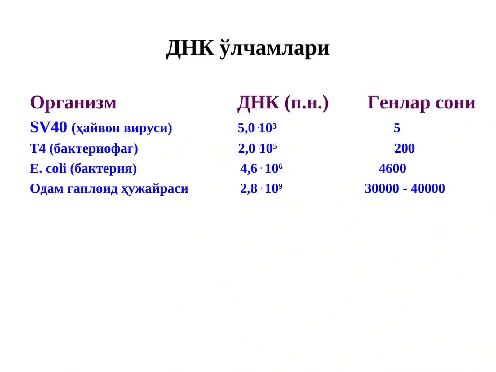 Молекуляр биология 4