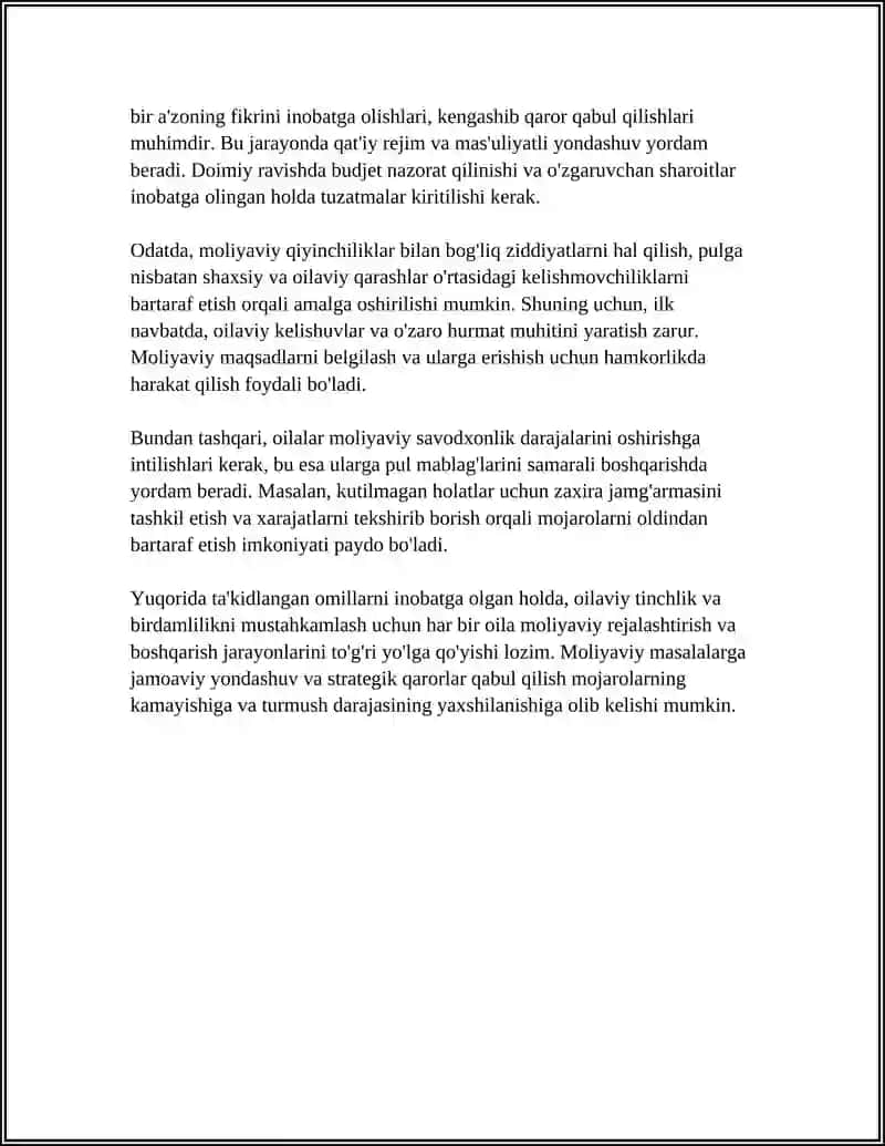Moliyaviy qiyinchiliklar va budjetni boshqarishdagi ziddiyatlar 4