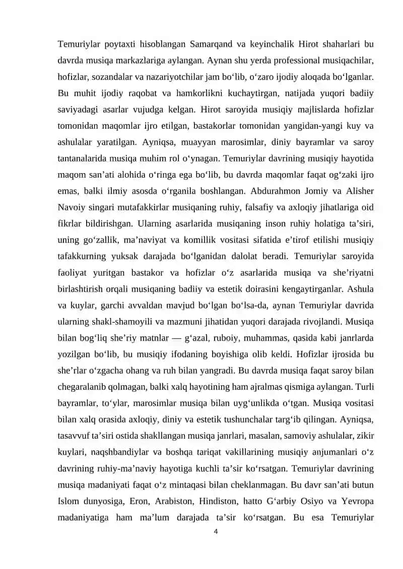 Temuriylar davri musiqa madaniyati 4