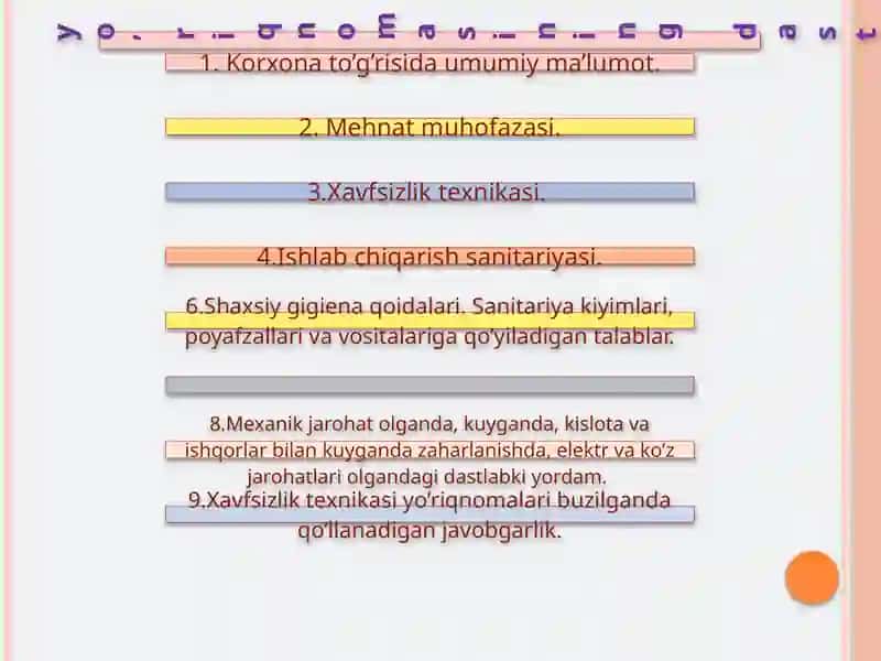 Xavfsiz faoliyatni tashkil qilishda xodimlar bilimini tekshirish va o'qitish 4
