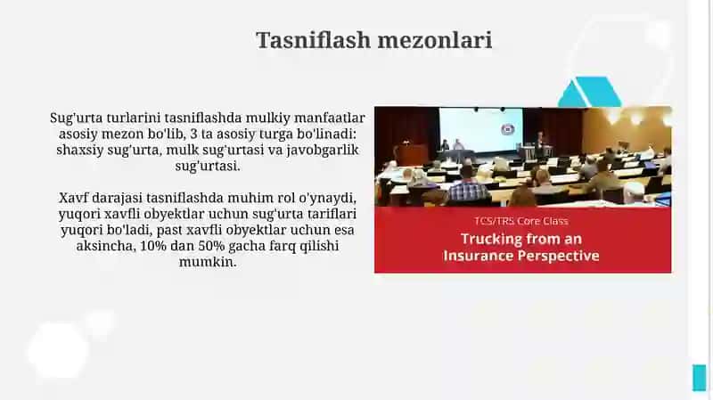 Sug'urtani klassifikatsiyalash 4