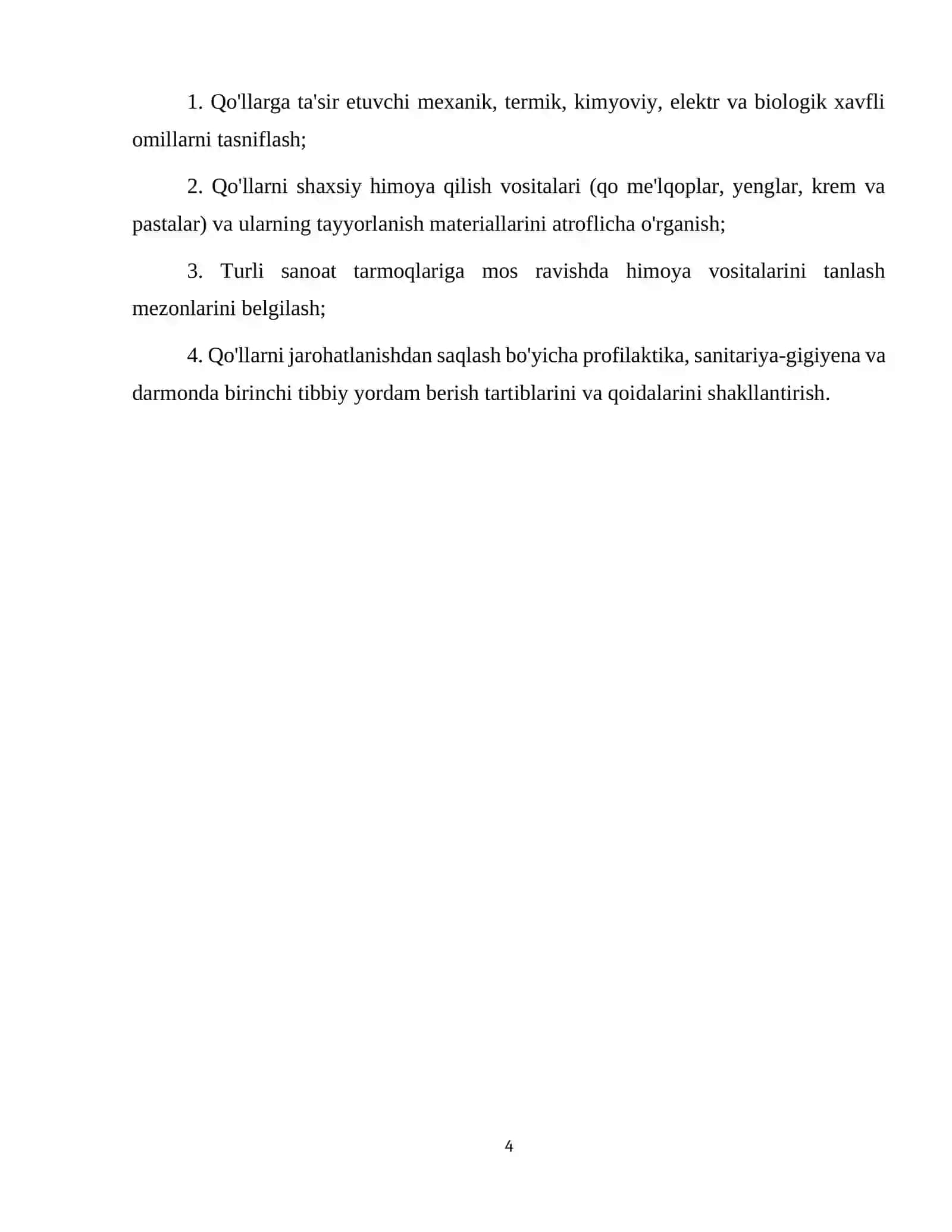 QO'LLARNI HIMOYA QILISH VOSITALARI 4
