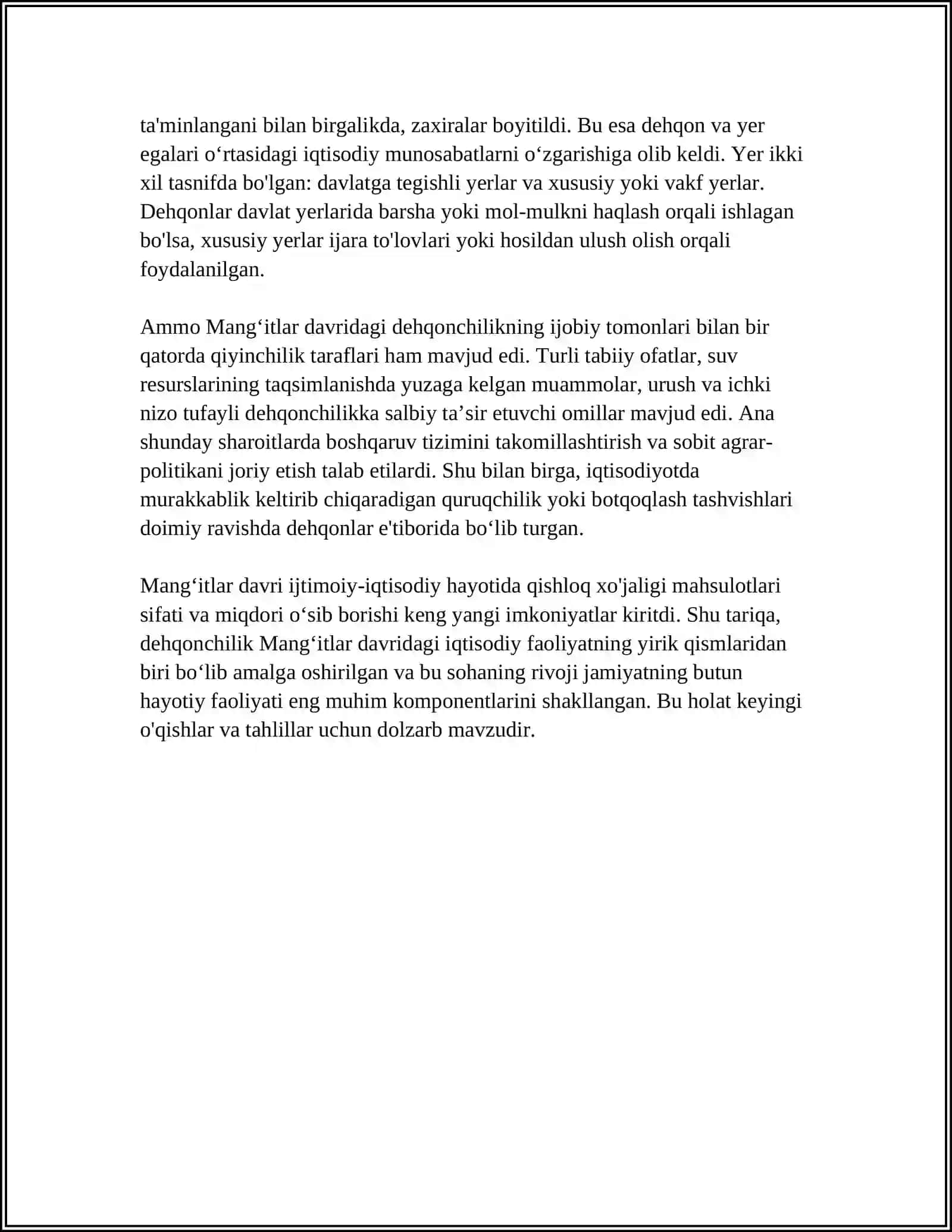 MANĞITLAR DAVRIDA IJTIMOIY-IQTISODIY HAYOT 4