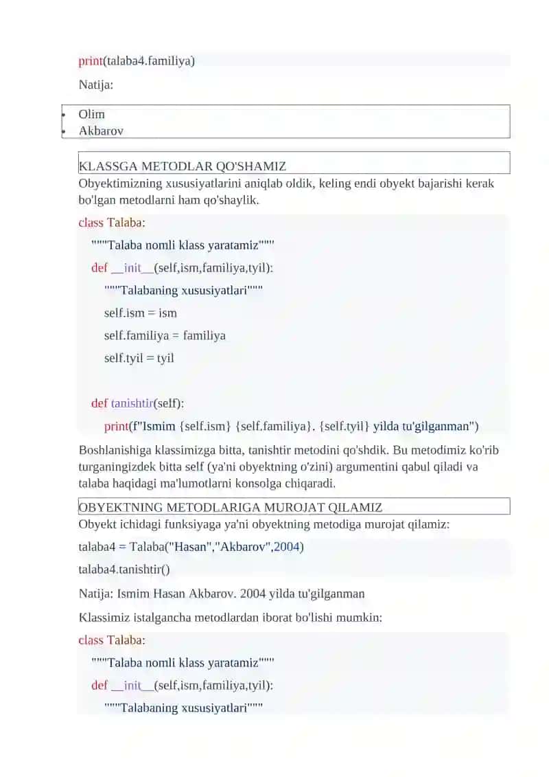 KLASSLAR 4