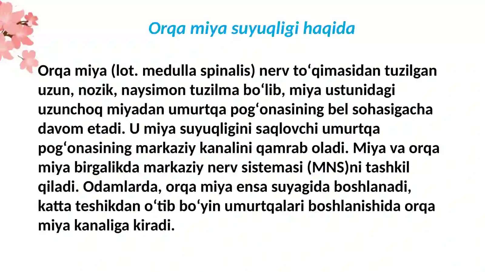ORQAMIYASUYUQLIGI:HOSILBOʻLISHI,TARKIBI,KLINIKAHAMIYATI 4