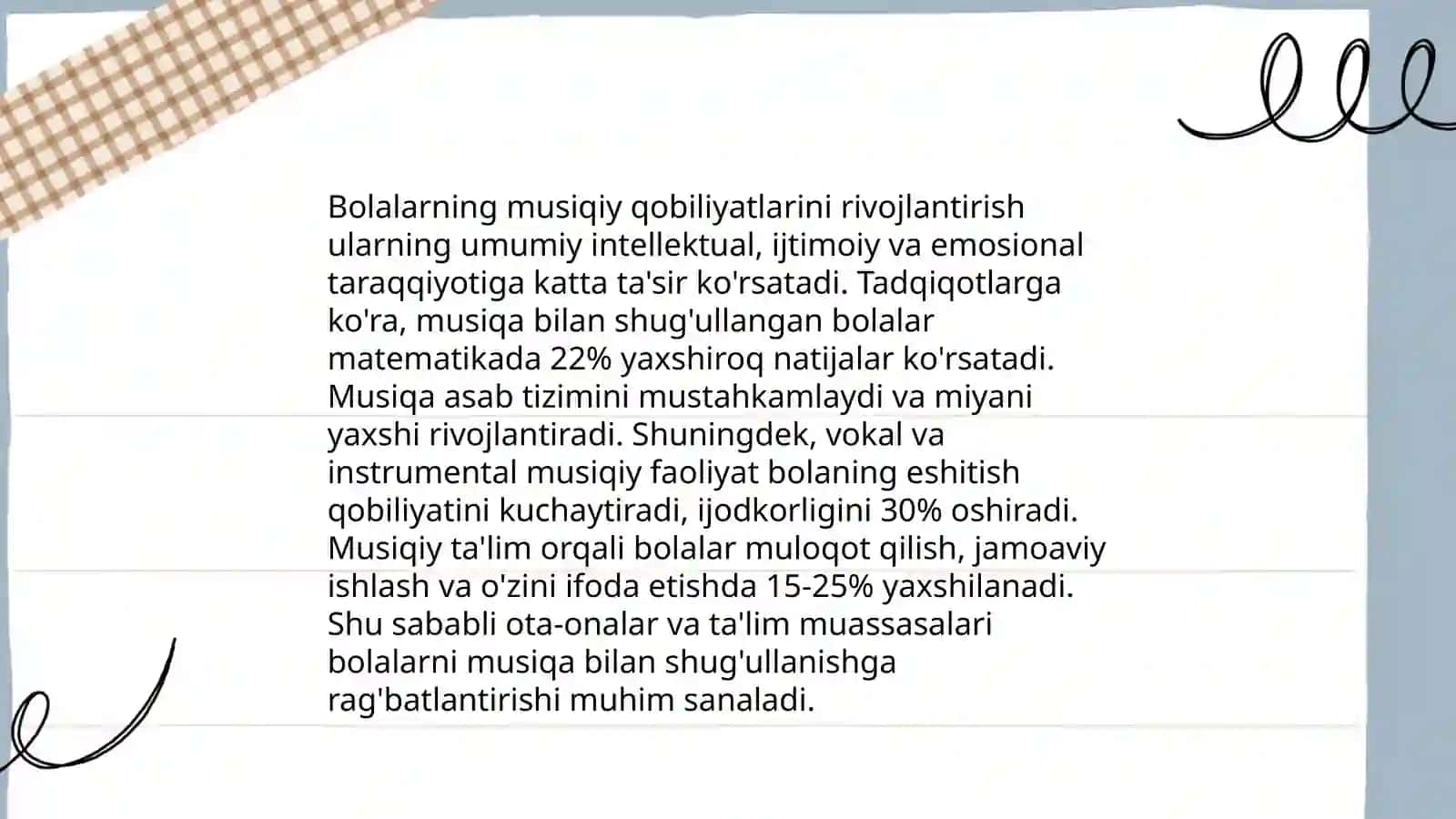 Maktabgacha yoshdagi bolalarga estetik tarbiya berishda musiqaning oʻrni 4