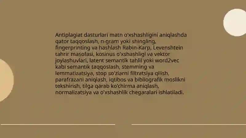 Magistrlik dissertatsiyasini tekshirish (antiplagat bilan ishlash) 4